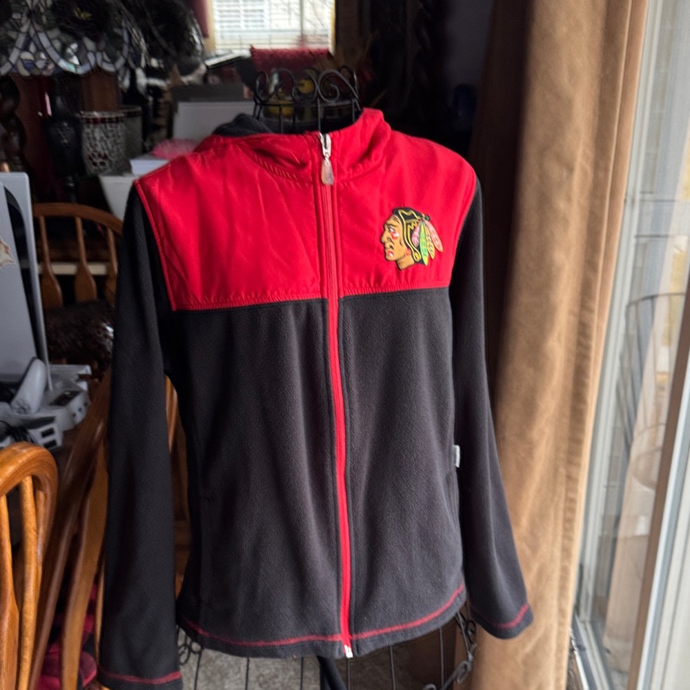 Youth Black and Red Fleece Jacket